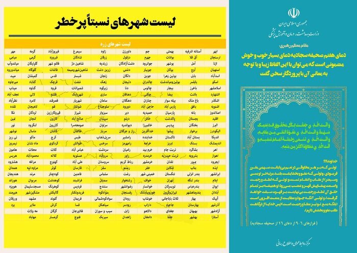 تغییر رنگ&zwnj;بندی کرونایی کشور در آستانه نوروز؛ شهرهای پرخطر را بشناسید