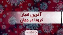 آمار جهانی کرونا؛ ثبت بیش از ۱۳ هزار ابتلای جدید در ۲۴ ساعت گذشته