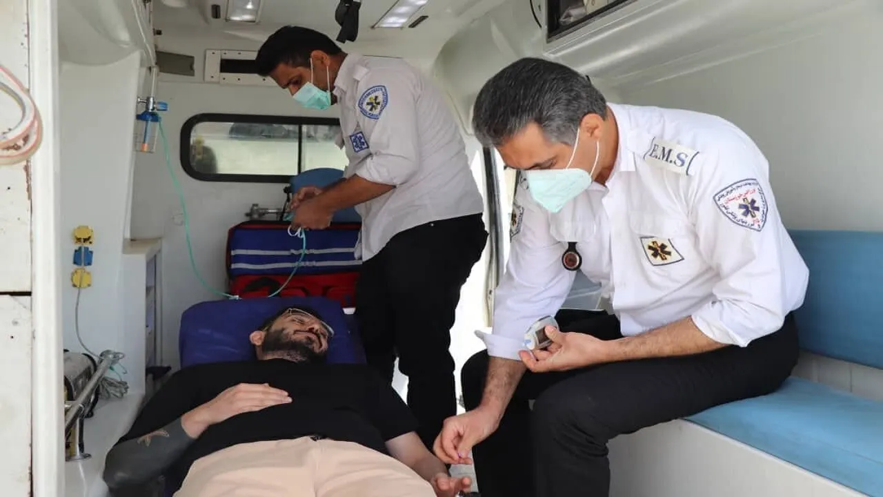 بیش از ٢۵٠٠ نفر در مراسم ارتحال امام خدمات اورژانس دریافت کردند