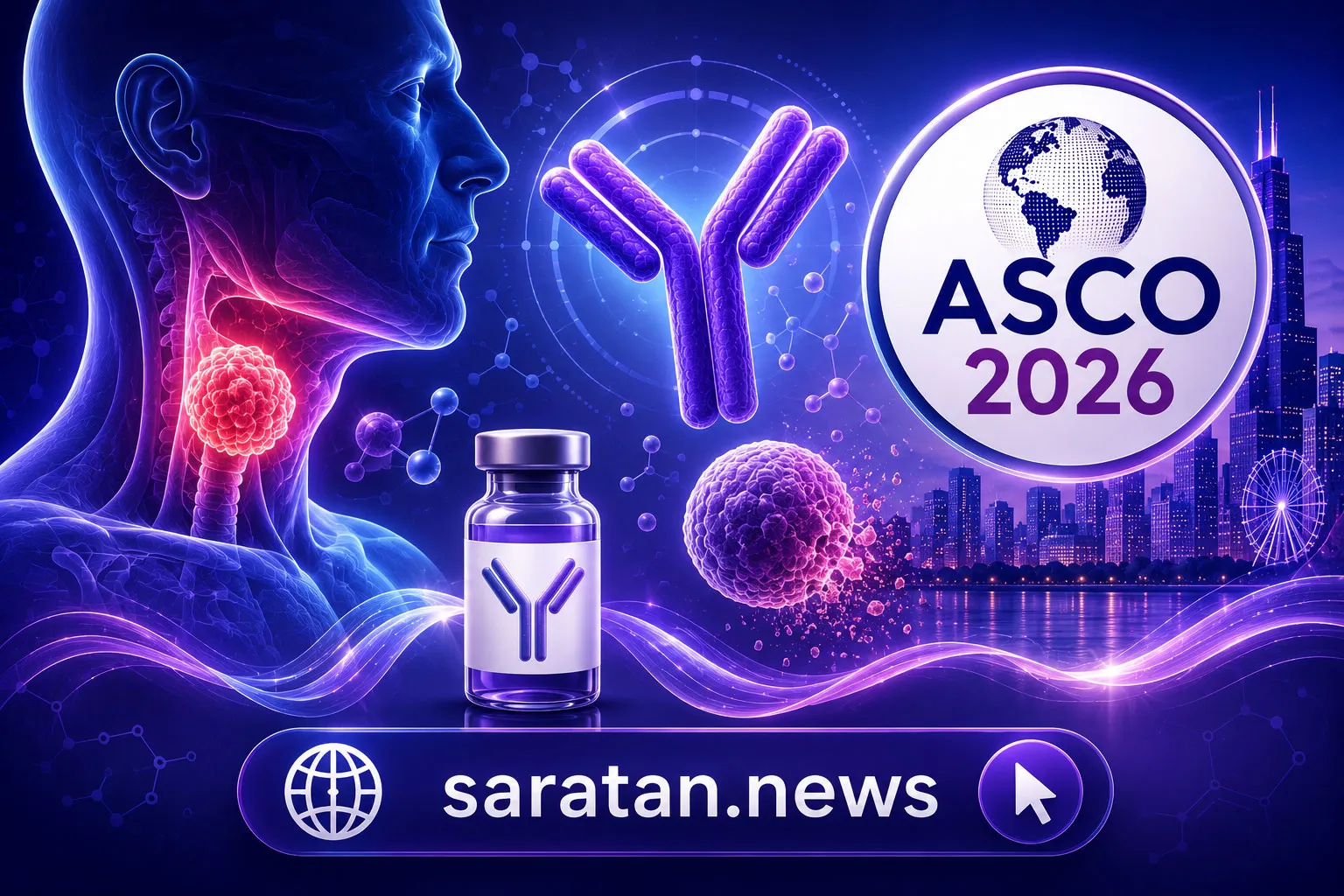 آمیوانتاماب در ASCO 2026؛ امیدی تازه برای بیماران مقاوم به درمان سرطان سر و گردن