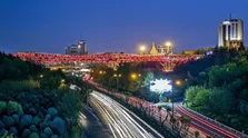 پل طبیعت امشب آبی می‌شود